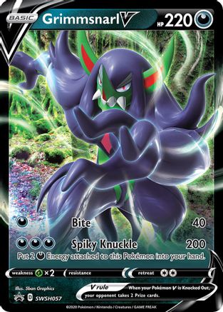 Grimmsnarl V - SWSH057 SWSH057/307 - [SWSH Sword & Shield Promo Cards] Holofoil