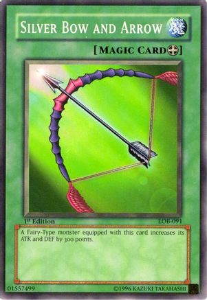 Silver Bow and Arrow (LOB-091) - The Legend of Blue Eyes White Dragon Unlimited