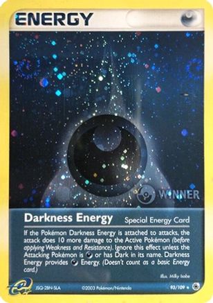 Darkness Energy (93/109) (Spécial) (Gagnant) [EX : Rubis et Saphir] 