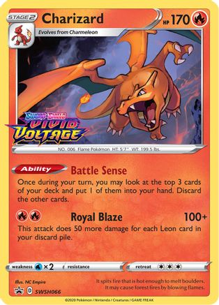 Charizard - SWSH066 (Prerelease) SWSH066/307 - [SWSH Sword & Shield Promo Cards] Holofoil