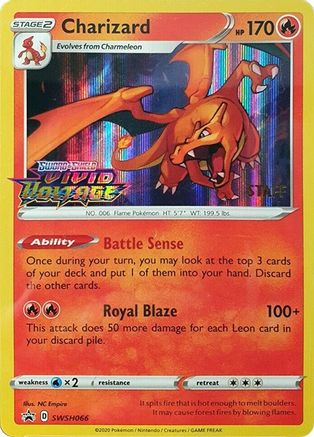 Charizard - SWSH066 (Prerelease) [Staff] SWSH066 - [SWSH Sword & Shield Promo Cards] Holofoil
