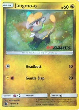 Jangmo-o (75/111) (Cosmos Holo) (EB Games Promo) [Soleil et Lune : Invasion pourpre] 