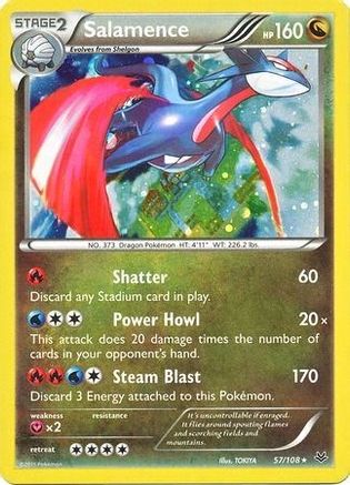 Salamence - 57/108 (Cosmos Holo) - [Blister Exclusives] Holofoil