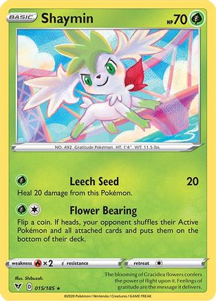 Shaymin 15/185 - [SWSH04 Vivid Voltage] Holofoil