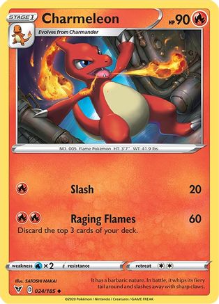 Charmeleon 24/185 - [SWSH04 Vivid Voltage]