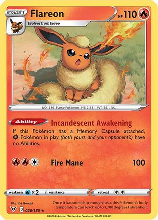 Flareon (026/185) [Épée et bouclier : tension vive] 