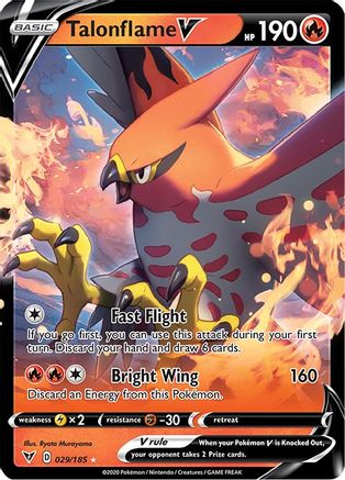 Talonflame V (029/185) [Sword & Shield: Vivid Voltage]