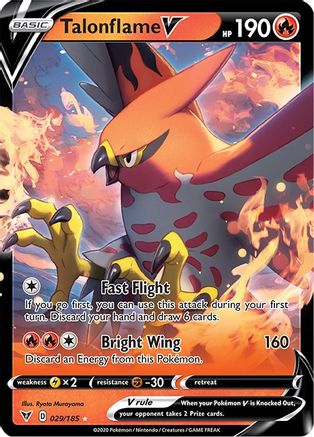 Talonflame V (029/185) [Épée et bouclier : tension vive] 