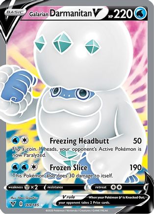 Galarian Darmanitan V (Full Art) 169/185 - [SWSH04 Vivid Voltage] Holofoil