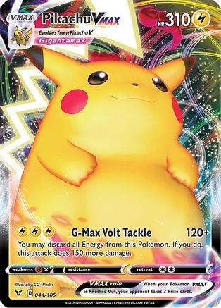 Pikachu VMAX (044/185) [Épée et bouclier : tension vive] 