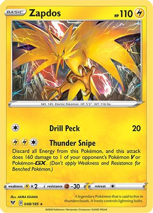 Zapdos (048/185) [Sword & Shield: Vivid Voltage]