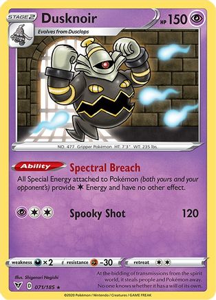 Dusknoir 71/185 - [SWSH04 Vivid Voltage] Holofoil
