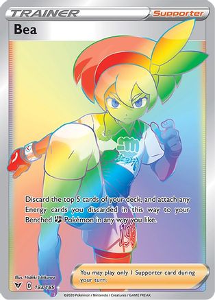 Bea (Secret) 193/185 - [SWSH04 Vivid Voltage] Holofoil