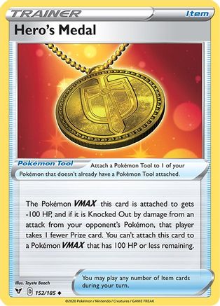 Hero's Medal 152/185 - [SWSH04 Vivid Voltage]
