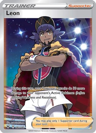 Leon (Full Art) 182/185 - [SWSH04 Vivid Voltage] Holofoil