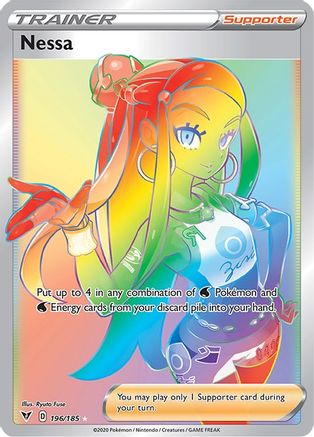 Nessa (Secret) 196/185 - [SWSH04 Vivid Voltage] Holofoil