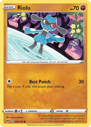Riolu 90/185 - [SWSH04 Vivid Voltage]