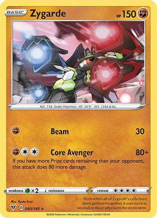 Zygarde 93/185 - [SWSH04 Vivid Voltage] Holofoil