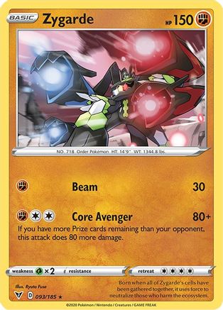 Zygarde (093/185) [Épée et bouclier : tension vive] 