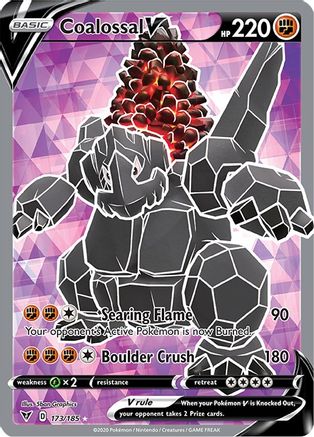 Coalossal V (Full Art) 173/185 - [SWSH04 Vivid Voltage] Holofoil