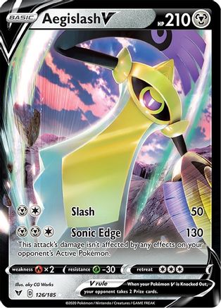 Aegislash V (126/185) [Épée et bouclier : tension vive] 