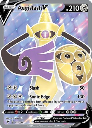 Aegislash V (177/185) [Épée et bouclier : tension vive] 