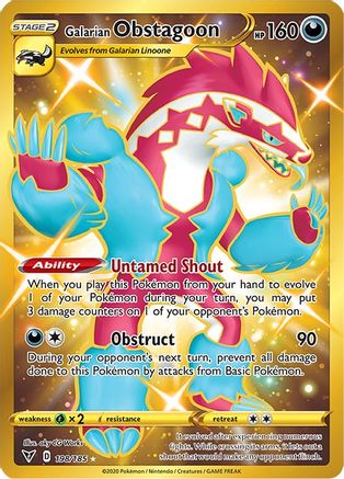 Galarian Obstagoon (Secret) 198/185 - [SWSH04 Vivid Voltage] Holofoil