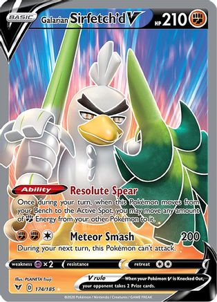 Galarian Sirfetch'd V (Full Art) 174/185 - [SWSH04 Vivid Voltage] Holofoil