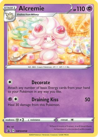 Alcremie - SWSH058 SWSH058/307 - [SWSH Sword & Shield Promo Cards] Holofoil
