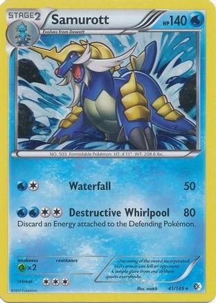 Samurott - 41/149 (Cosmos Holo) - [Blister Exclusives] Holofoil