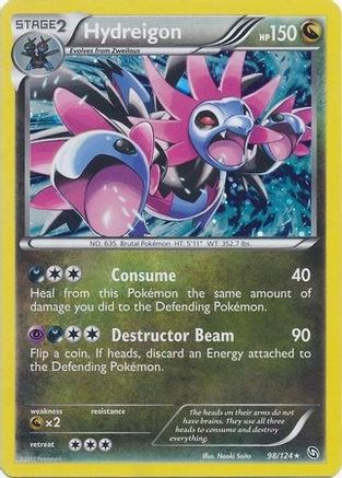 Hydreigon - 98/124 (Cosmos Holo) - [Blister Exclusives] Holofoil