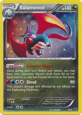 Salamence - 8/20 (Cosmos Holo) 8 - [Blister Exclusives] Holofoil