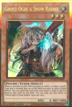Ghost Ogre & Snow Rabbit (MAGO-EN009) - Maximum Gold 1st Edition