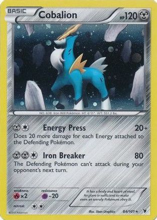 Cobalion - 84/101 (Cosmos Holo) - [Blister Exclusives] Holofoil