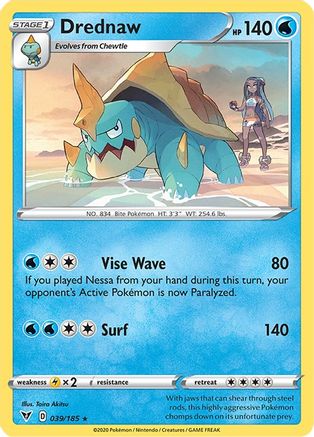 Drednaw - 39/185 (Cracked Ice Holo) 39 - [Deck Exclusives] Holofoil