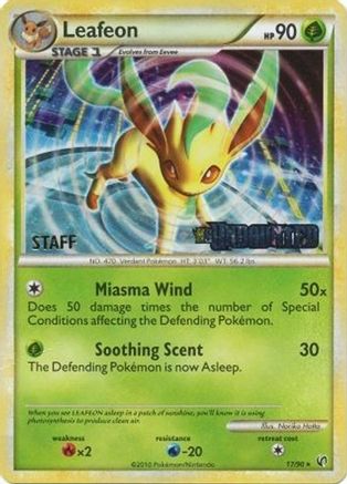 Leafeon - 17/90 (Prerelease) [Staff] - [Nintendo Promos] Holofoil