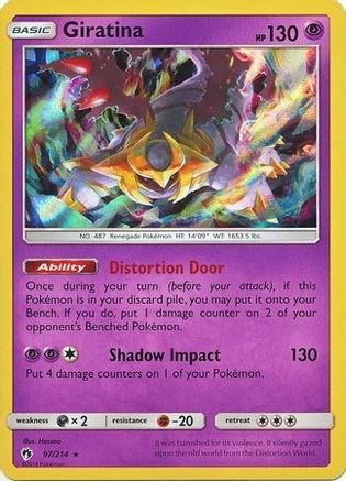 Giratina - 97/214 (Cosmos Holo) 97 - [Blister Exclusives] Holofoil