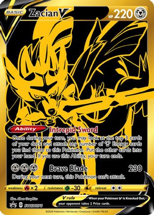 Zacian V (SWSH076) [Épée et Bouclier : Promos Black Star] 