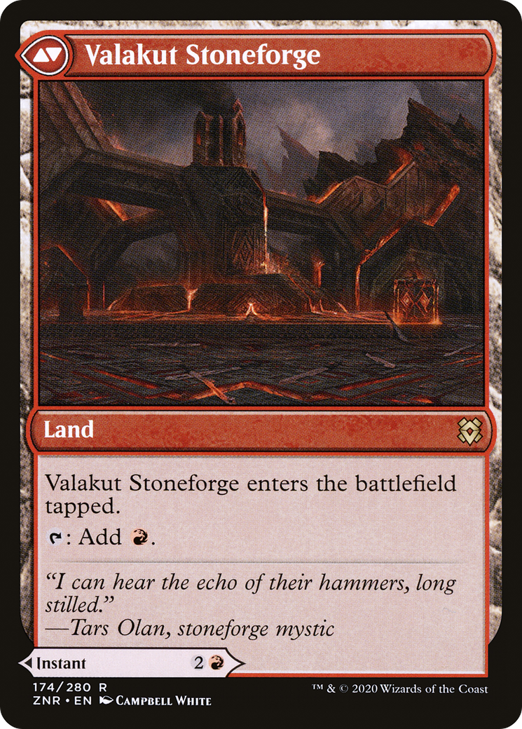 Valakut Awakening // Valakut Stoneforge (ZNR-174) - [Zendikar Rising] Foil