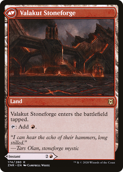 Valakut Awakening // Valakut Stoneforge (ZNR-174) - [Zendikar Rising] Foil