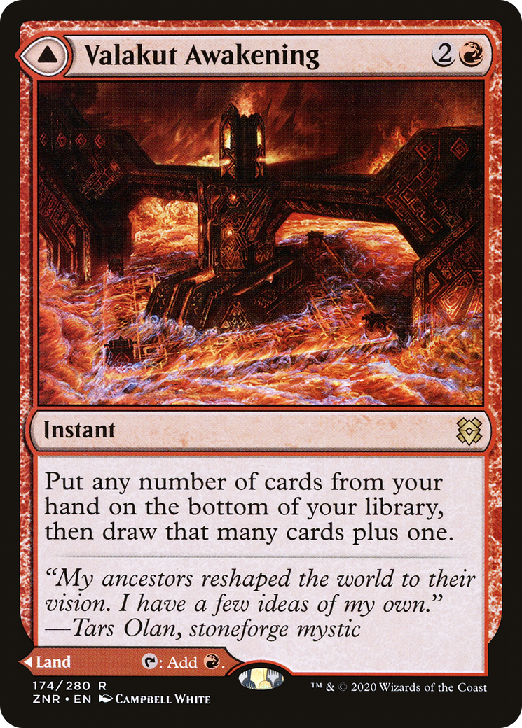Valakut Awakening // Valakut Stoneforge (ZNR-174) - [Zendikar Rising] Foil