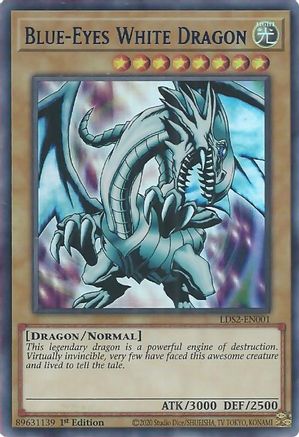 Blue-Eyes White Dragon (Blue) (LDS2-EN001) - Legendary Duelists: Season 2 1st Edition