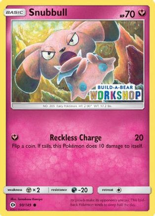 Snubbull - 90/149 (Build-A-Bear Workshop Exclusive) 90 - [Miscellaneous Cards & Products]