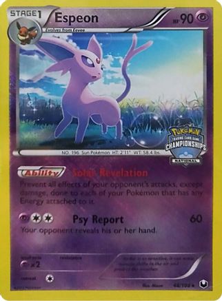 Espeon (48/108) (Promo du championnat national) [Noir et blanc : Dark Explorers] 