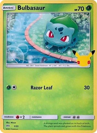 Bulbasaur - 1/25 1/25 - [McDonalds 25th Anniversary Promos]