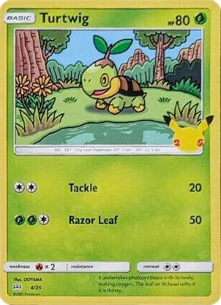 Turtwig - 4/25 4/25 - [McDonalds 25th Anniversary Promos]