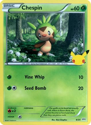Chespin - 6/25 6/25 - [McDonalds 25th Anniversary Promos]