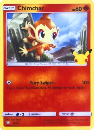 Chimchar - 12/25 12/25 - [McDonalds 25th Anniversary Promos]