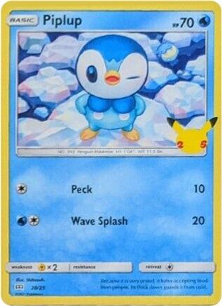 Piplup - 20/25 20/25 - [McDonalds 25th Anniversary Promos]