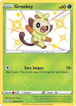 Grookey SV004/122 - [Shining Fates Shiny Vault] Holofoil